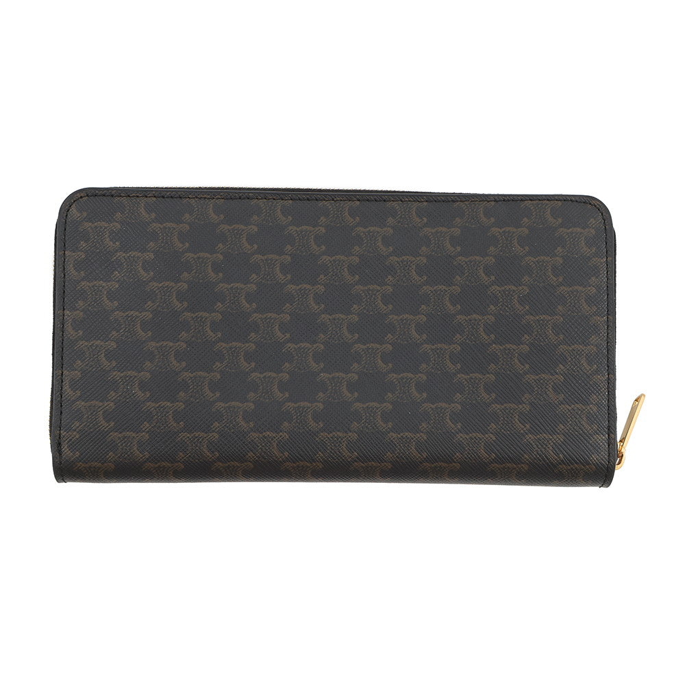 CELINE Large Zip Wallet Black10B552BQ3.38NO PVC