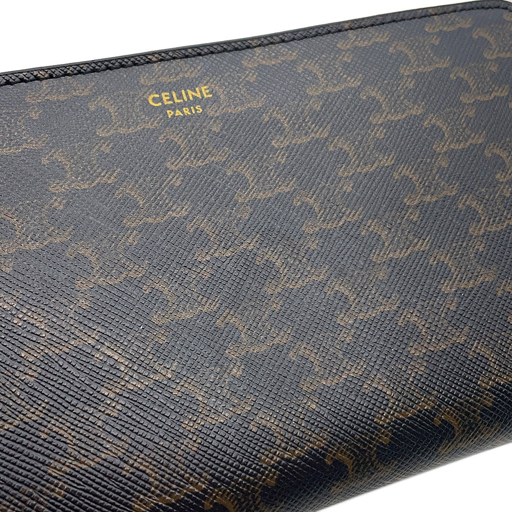 CELINE Large Zip Wallet Black10B552BQ3.38NO PVC