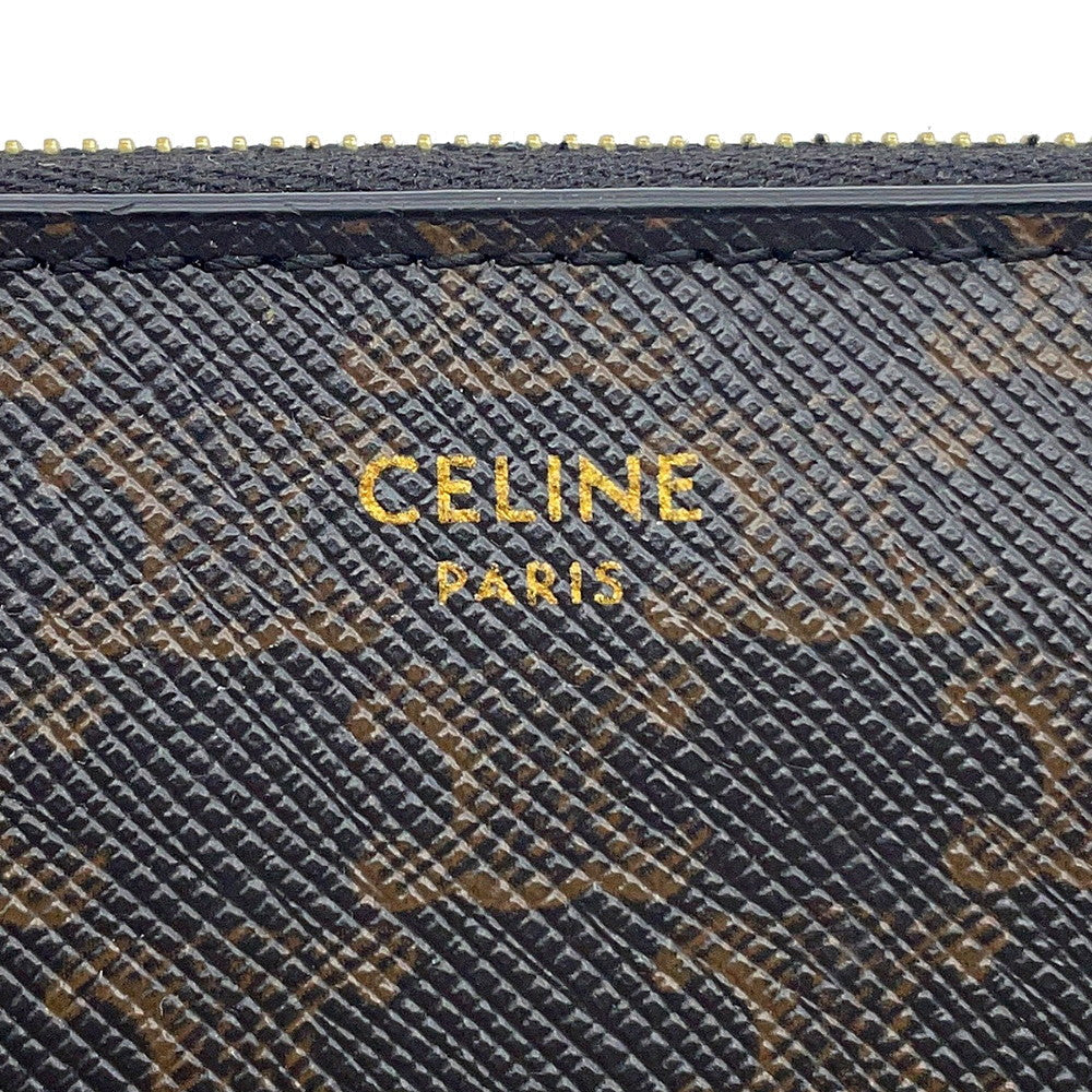 CELINE Large Zip Wallet Black10B552BQ3.38NO PVC