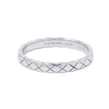 CHANEL Coco Crush Collection Ring Size 60/#20 MiniJ11793 18K White Gold