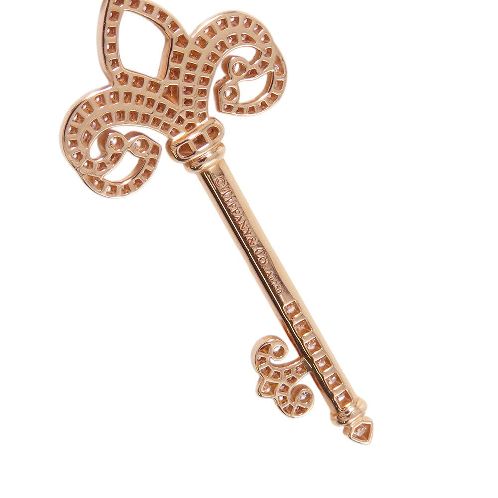 TIFFANY&Co. Fleur de Lis Key Necklace 18K Pink Gold