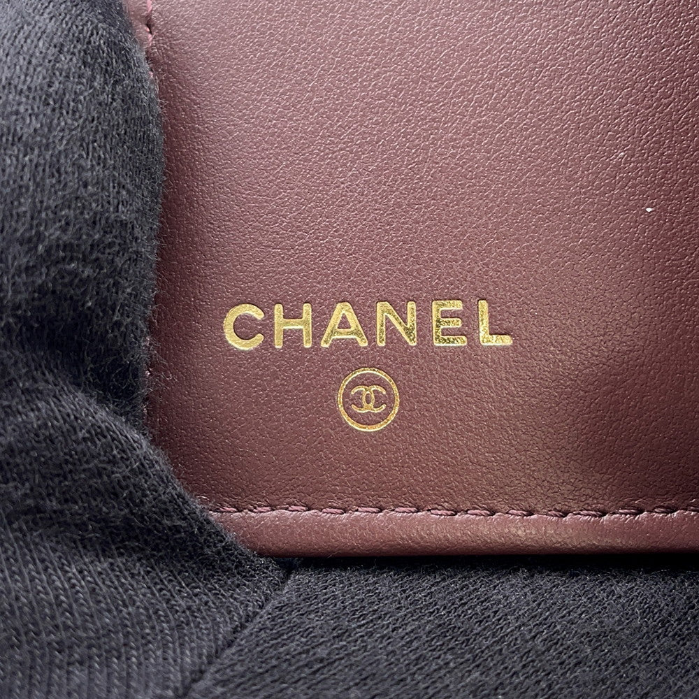 CHANEL Classic Small Flap Zip Wallet BlackAP3177 Caviar Leather