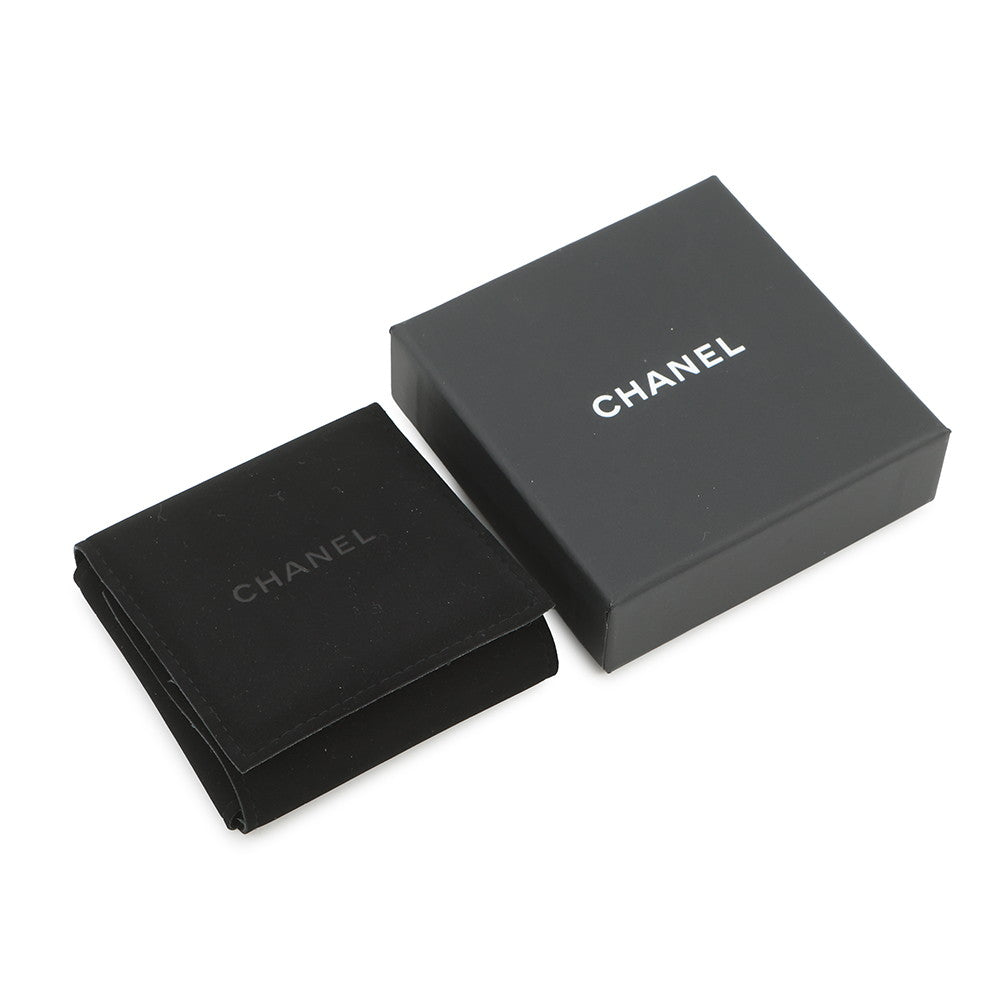 CHANEL Airplane motif Brooch Silver Metal Rhinestone
