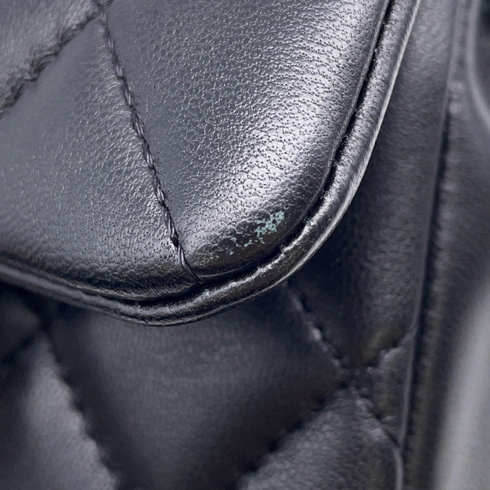 CHANEL Mini Matelasse Black Lambskin