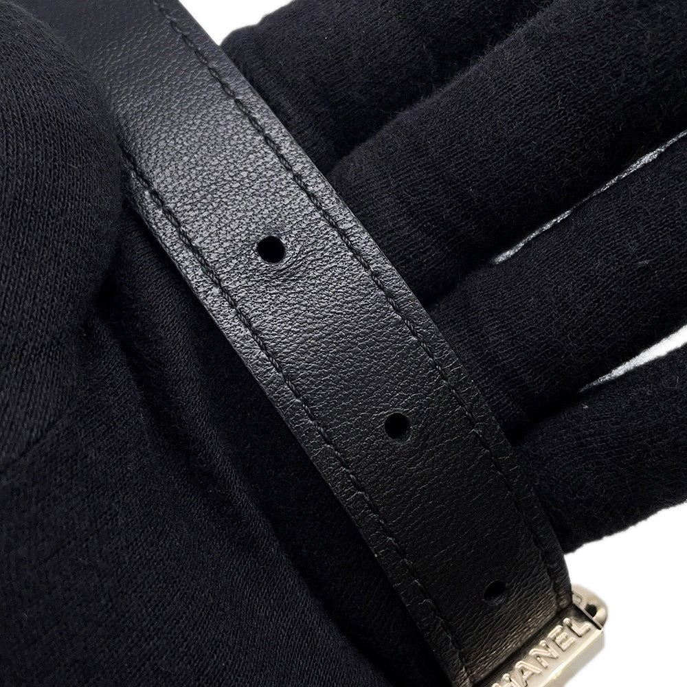 CHANEL Mini Matelasse Black Lambskin