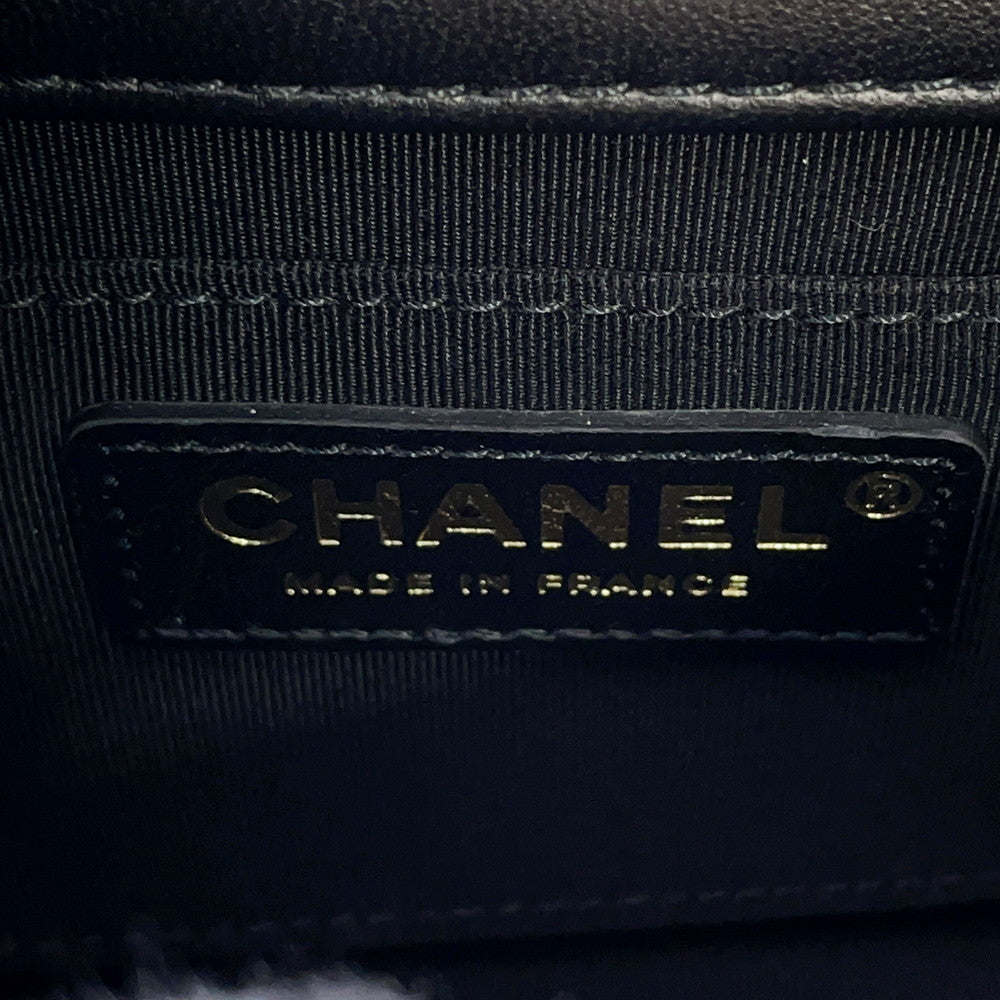 CHANEL Mini Matelasse Black Lambskin