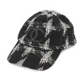 CHANEL CC Logo Tweed Cap Size M Black/WhiteAA7108 Cotton39% Wool39% Acryl18% Polyester2% Viscose2%