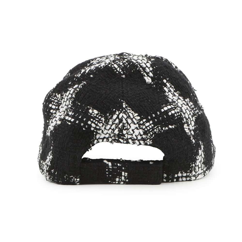 CHANEL CC Logo Tweed Cap Size M Black/WhiteAA7108 Cotton39% Wool39% Acryl18% Polyester2% Viscose2%