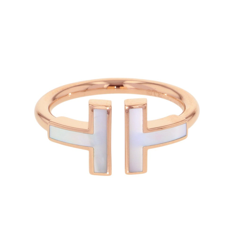 TIFFANY&Co. T wire ring Size Approximately No. 764027239 18K Pink Gold