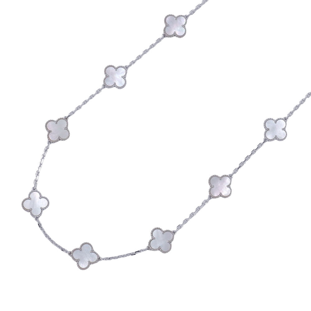 Van Cleef & Arpels Vintage Alhambra Necklace 10 MotifsVCARF48500 18K White Gold
