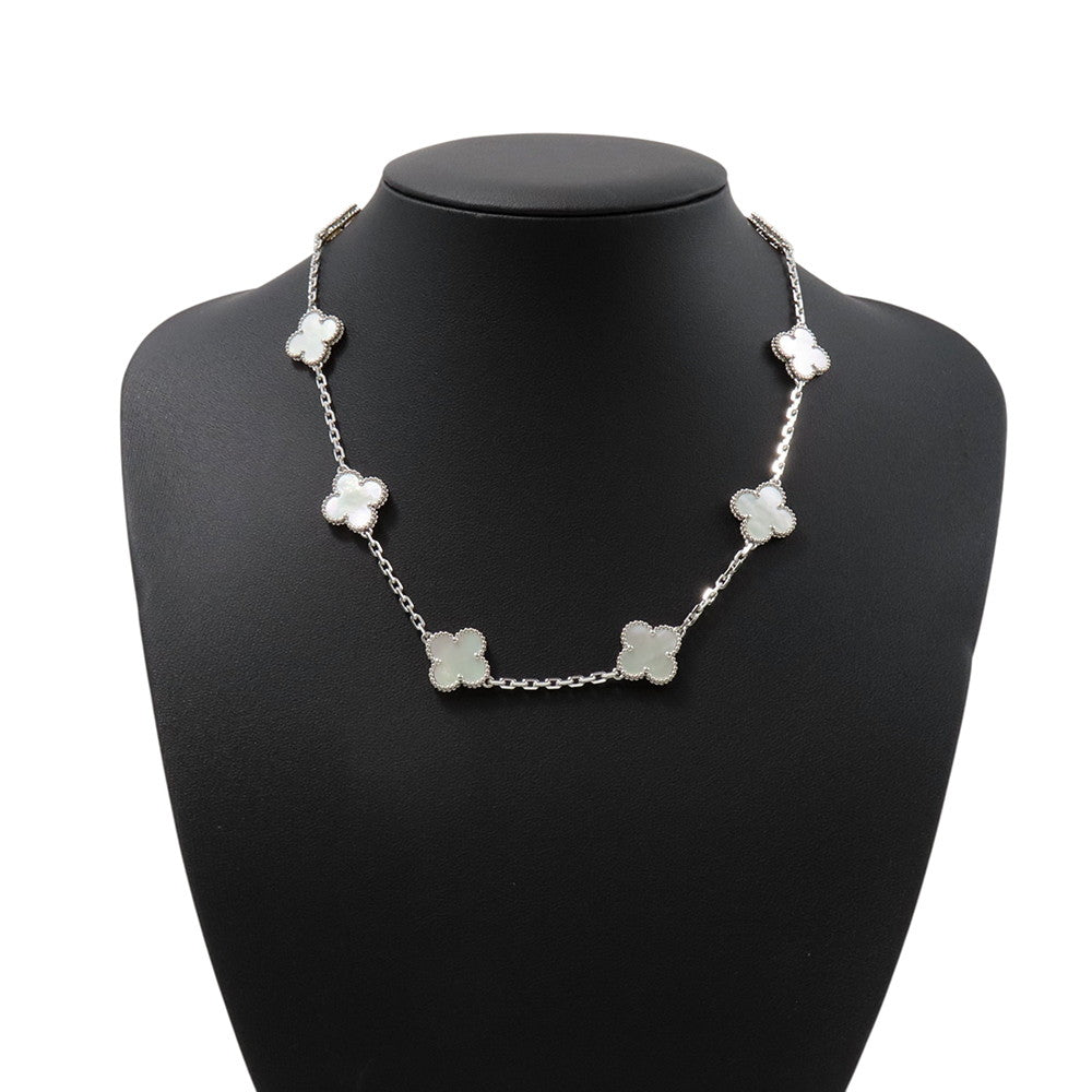 Van Cleef & Arpels Vintage Alhambra Necklace 10 MotifsVCARF48500 18K White Gold