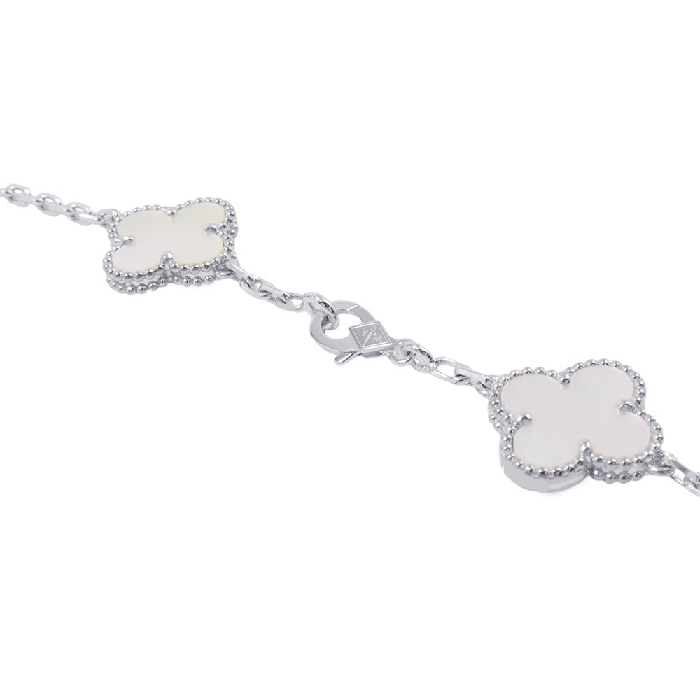 Van Cleef & Arpels Vintage Alhambra Necklace 10 MotifsVCARF48500 18K White Gold