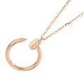 CARTIER Juste Un Clou Necklace DiamondB7224887 18K Pink Gold