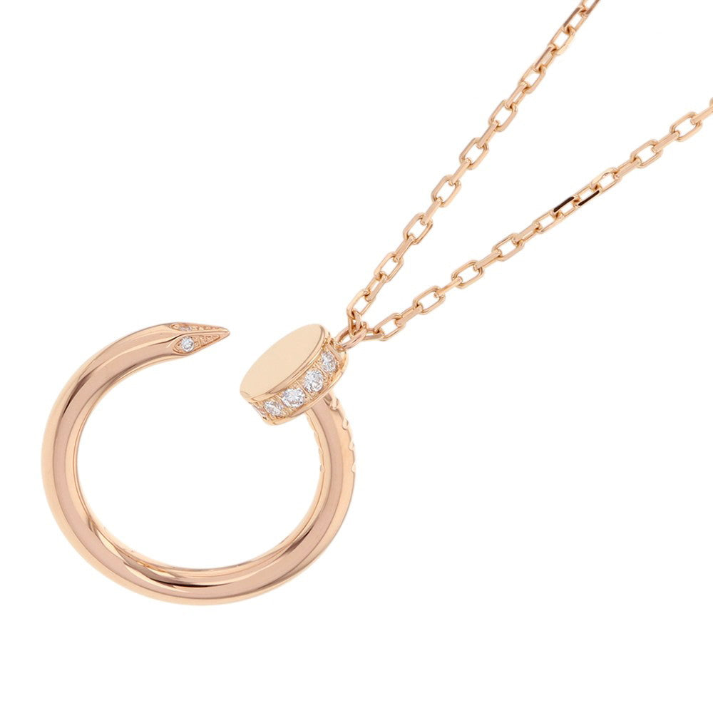 CARTIER Juste Un Clou Necklace DiamondB7224887 18K Pink Gold