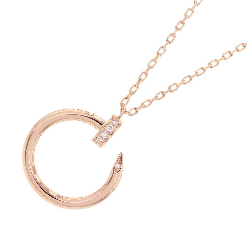CARTIER Juste Un Clou Necklace DiamondB7224887 18K Pink Gold