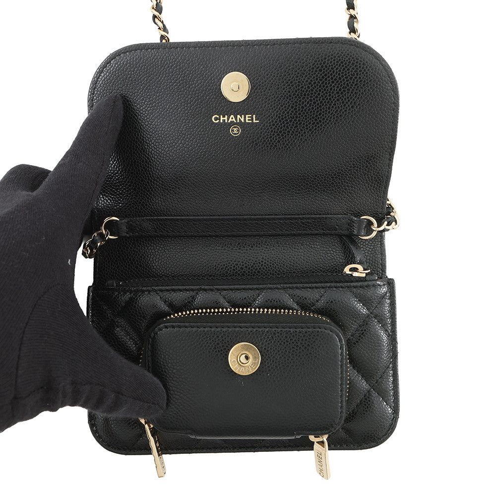 CHANEL Business Affinity Chain Wallet BlackAP2914-B05052-94305 Caviar Leather