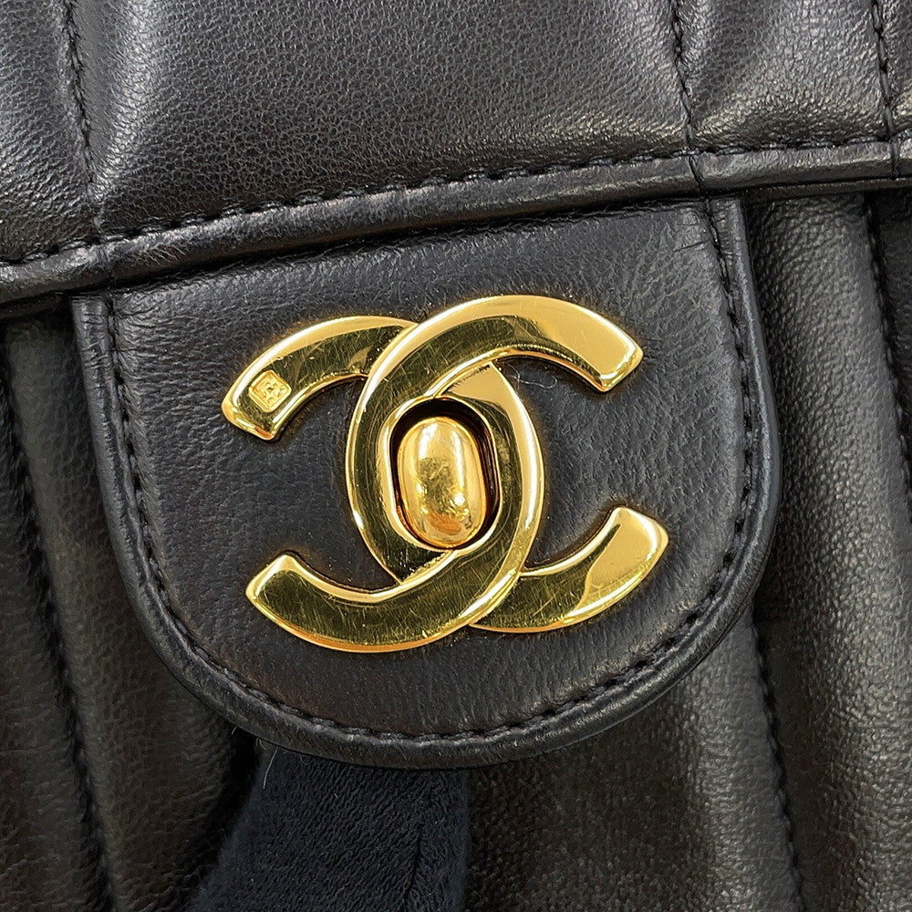 CHANEL Mademoiselle ChainShoulder Black Lambskin Size Mini