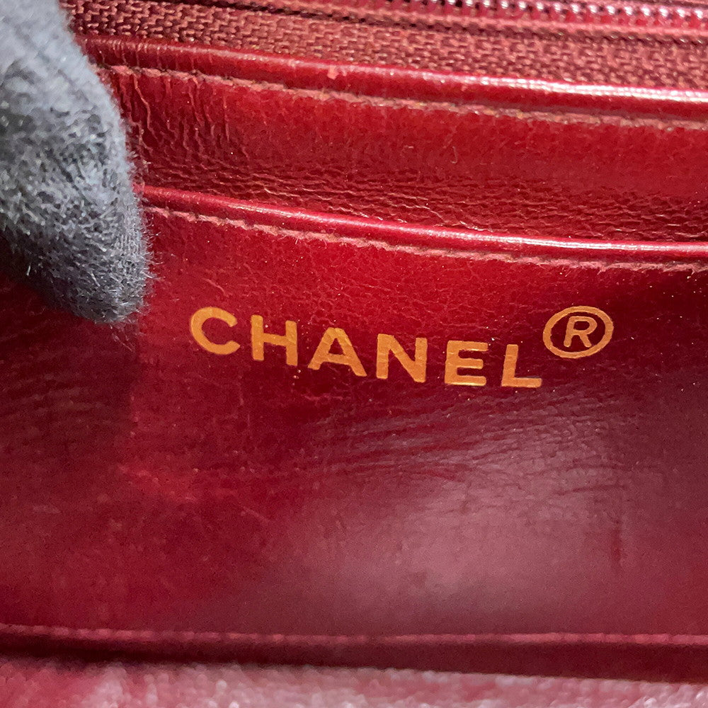 CHANEL Mademoiselle ChainShoulder Black Lambskin Size Mini