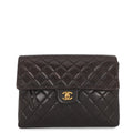 CHANEL Matelasse Backpack Black Lambskin