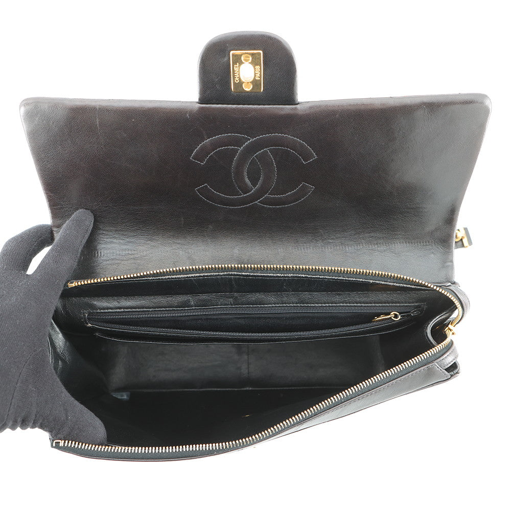 CHANEL Matelasse Backpack Black Lambskin