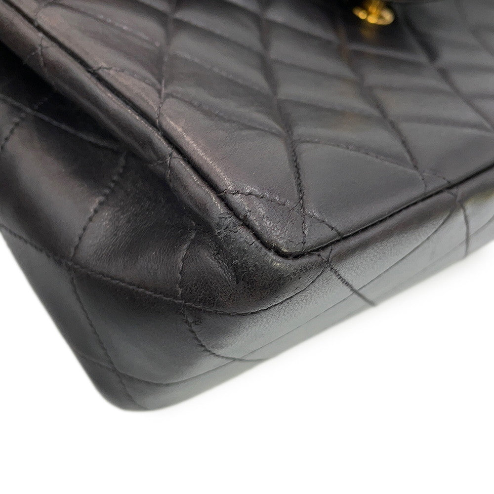CHANEL Matelasse Backpack Black Lambskin
