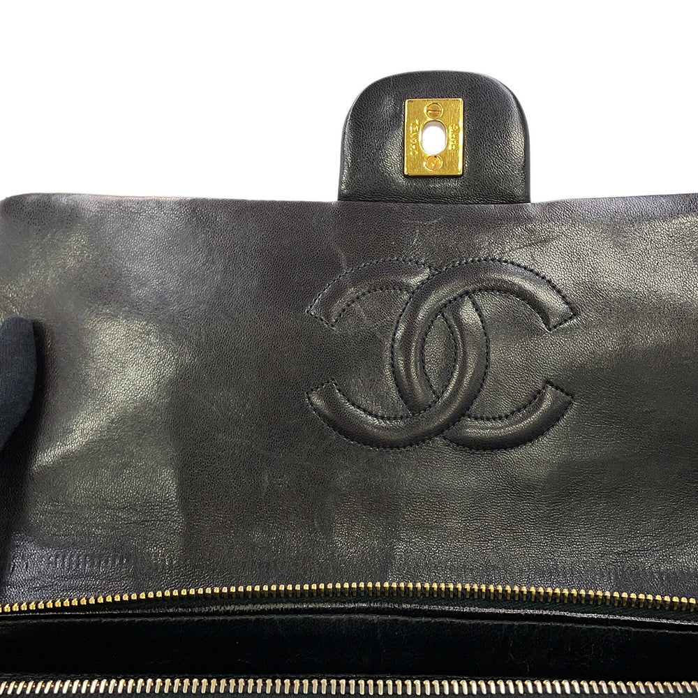 CHANEL Matelasse Backpack Black Lambskin