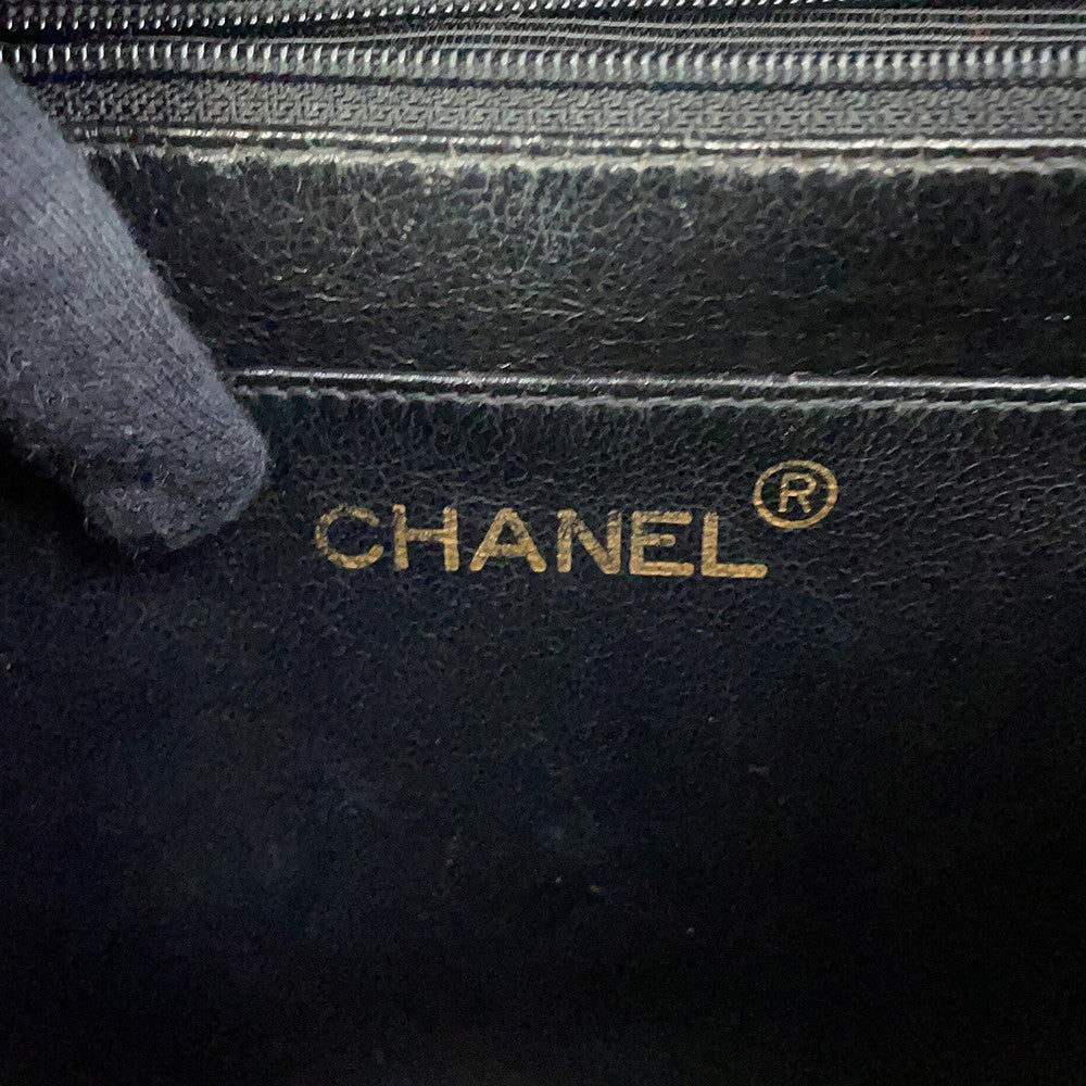 CHANEL Matelasse Backpack Black Lambskin