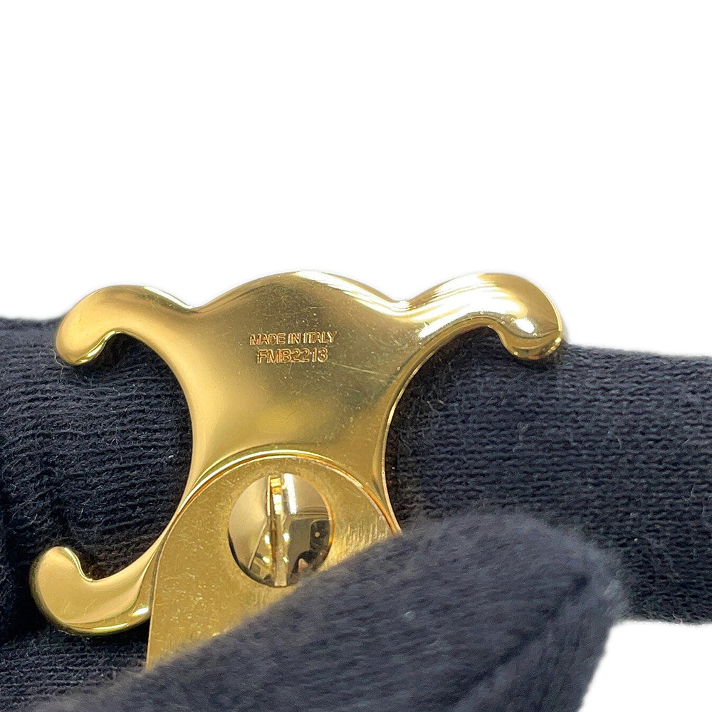 CELINE Triomphe Snap Hair Clips (Set of 2) Gold46Z656BSL.35OR Gold Plated Steel