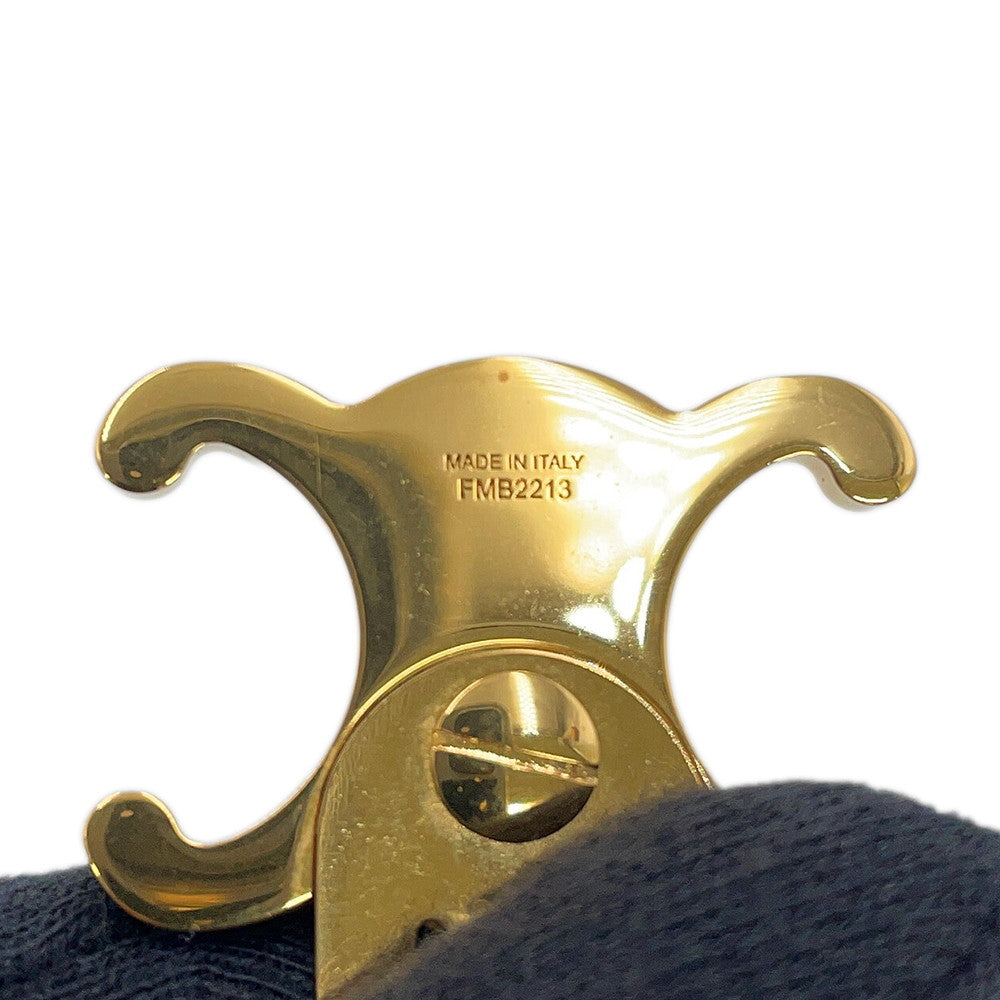 CELINE Triomphe Snap Hair Clips (Set of 2) Gold46Z656BSL.35OR Gold Plated Steel