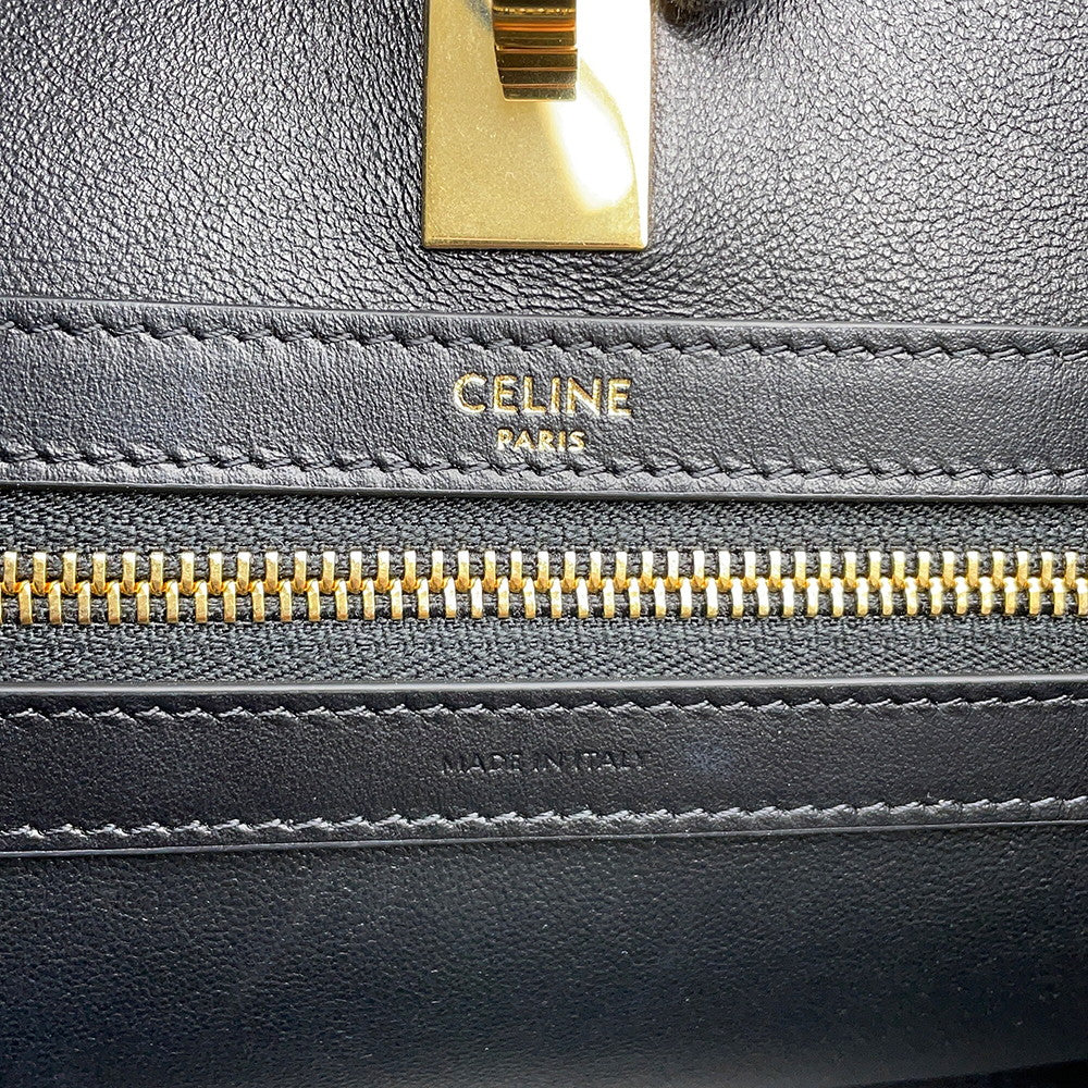 CELINE 16 Seize Cabas Black112583EZU.38NO Leather