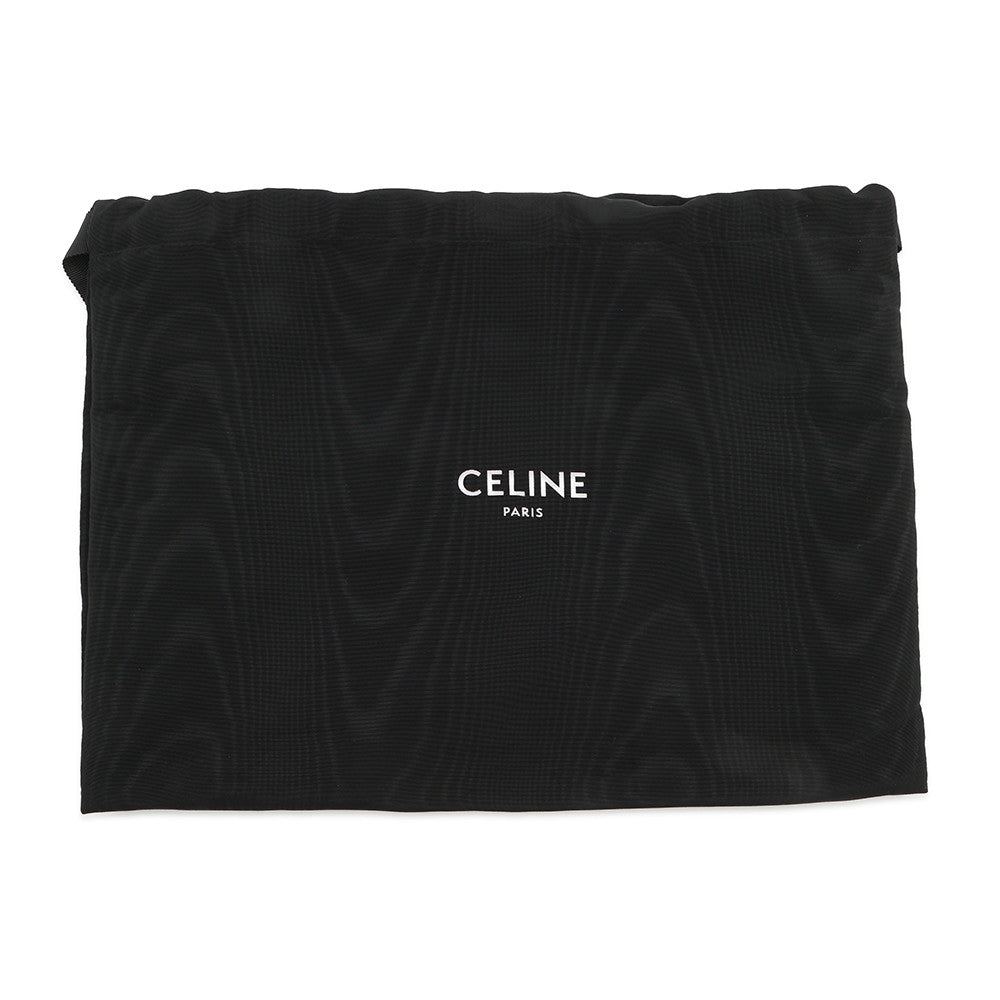 CELINE Mini Vertical Cover 2-Way Bag Ivory/Brown193302DCI.02NT Canvas Leather Size Mini