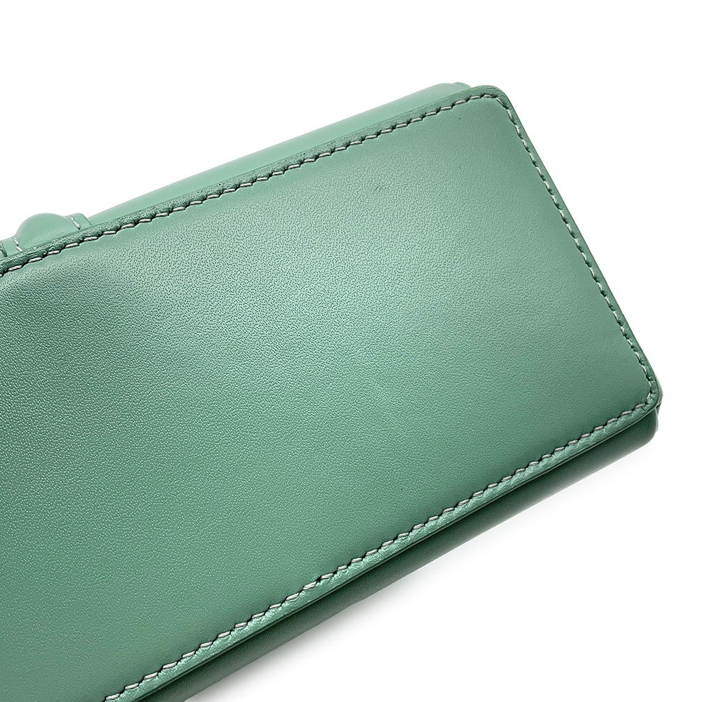 CELINE 16 Saze Green197983BEY Leather Size Mini