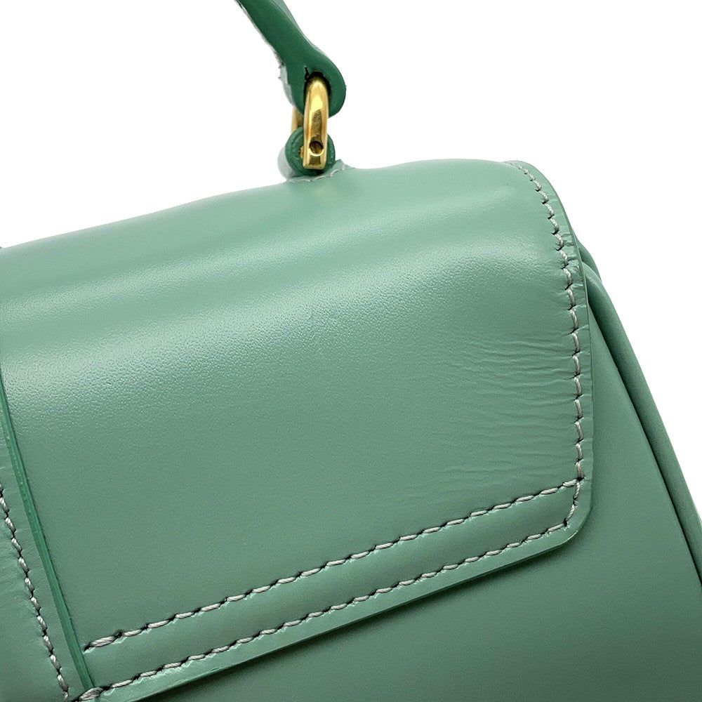 CELINE 16 Saze Green197983BEY Leather Size Mini