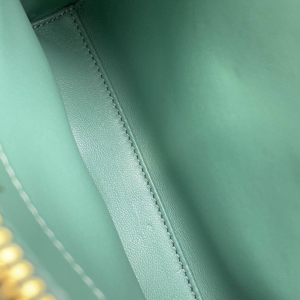 CELINE 16 Saze Green197983BEY Leather Size Mini