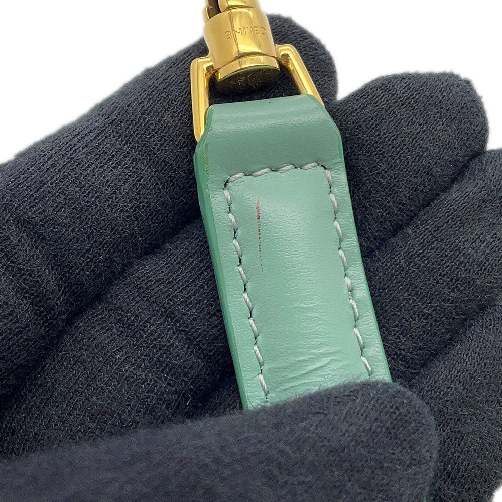 CELINE 16 Saze Green197983BEY Leather Size Mini