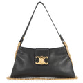 CELINE Willturn Clutch 2-way Bag Black113673FEO.38NO Leather