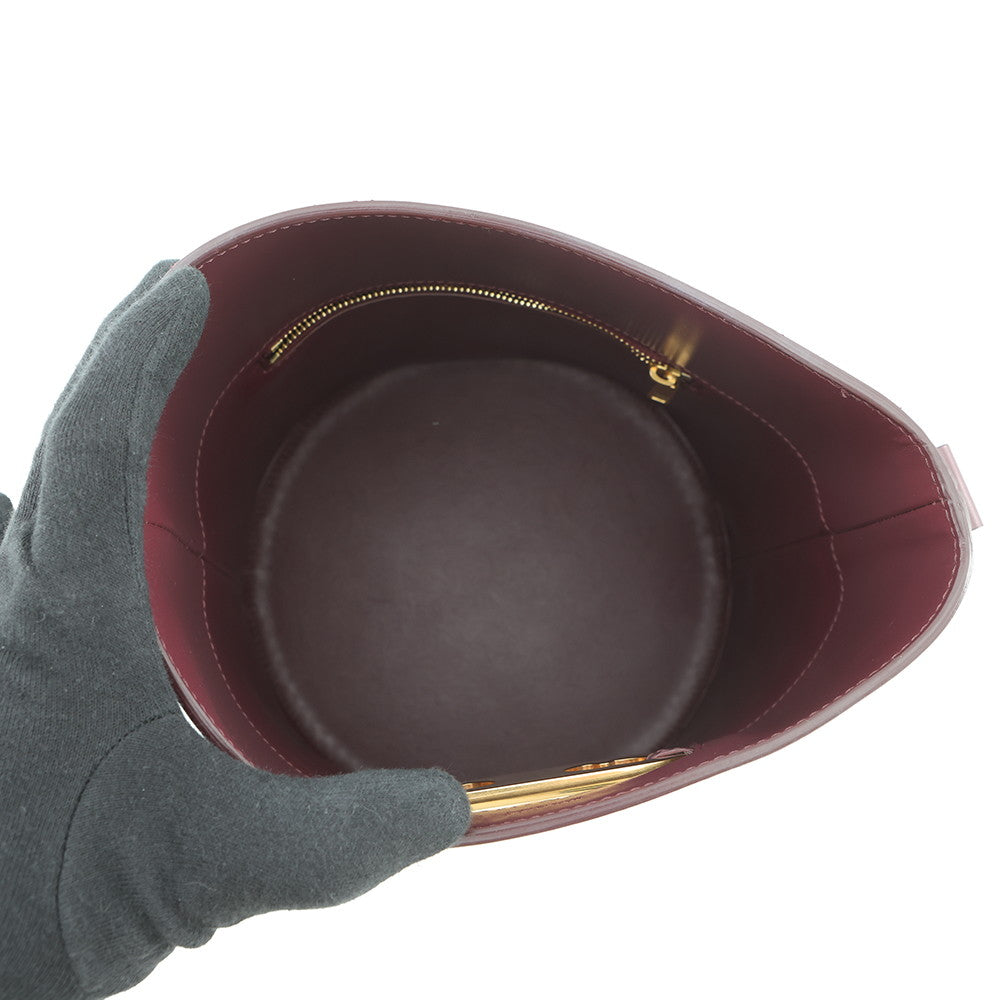 CELINE Maillon Triomphe Bucket Bag Bordeaux193043 Leather