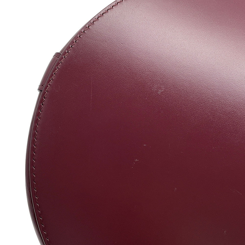 CELINE Maillon Triomphe Bucket Bag Bordeaux193043 Leather