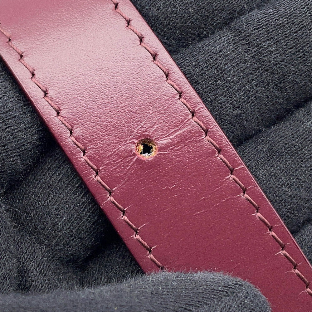CELINE Maillon Triomphe Bucket Bag Bordeaux193043 Leather