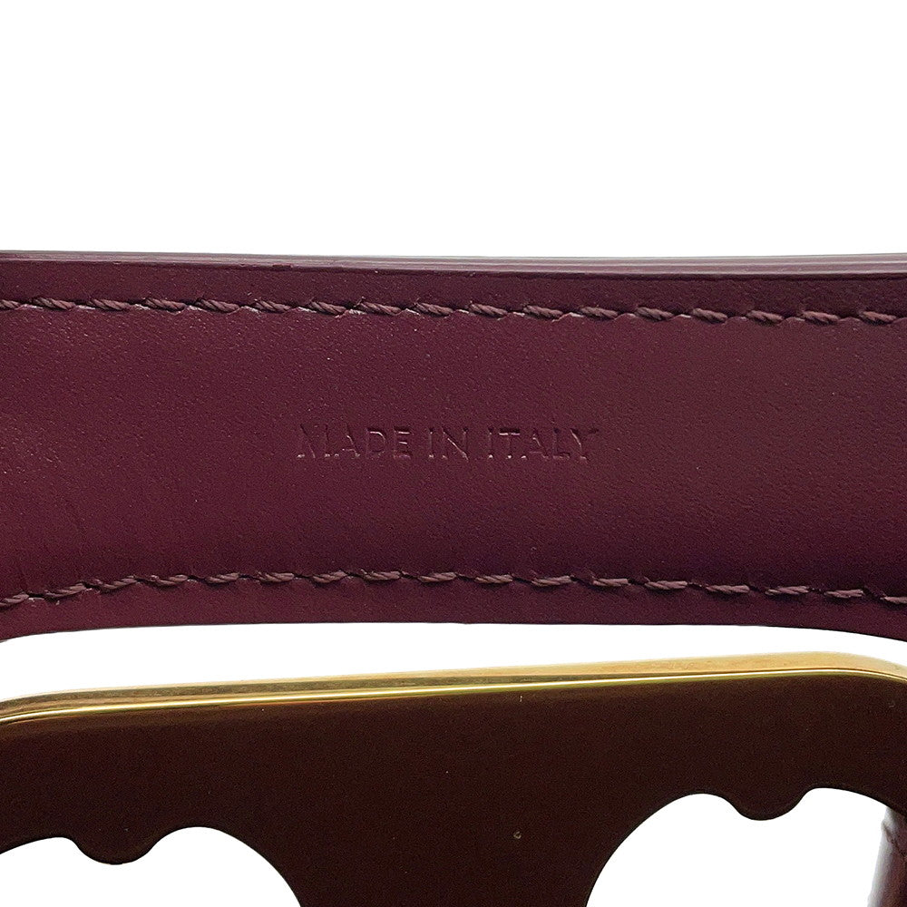 CELINE Maillon Triomphe Bucket Bag Bordeaux193043 Leather