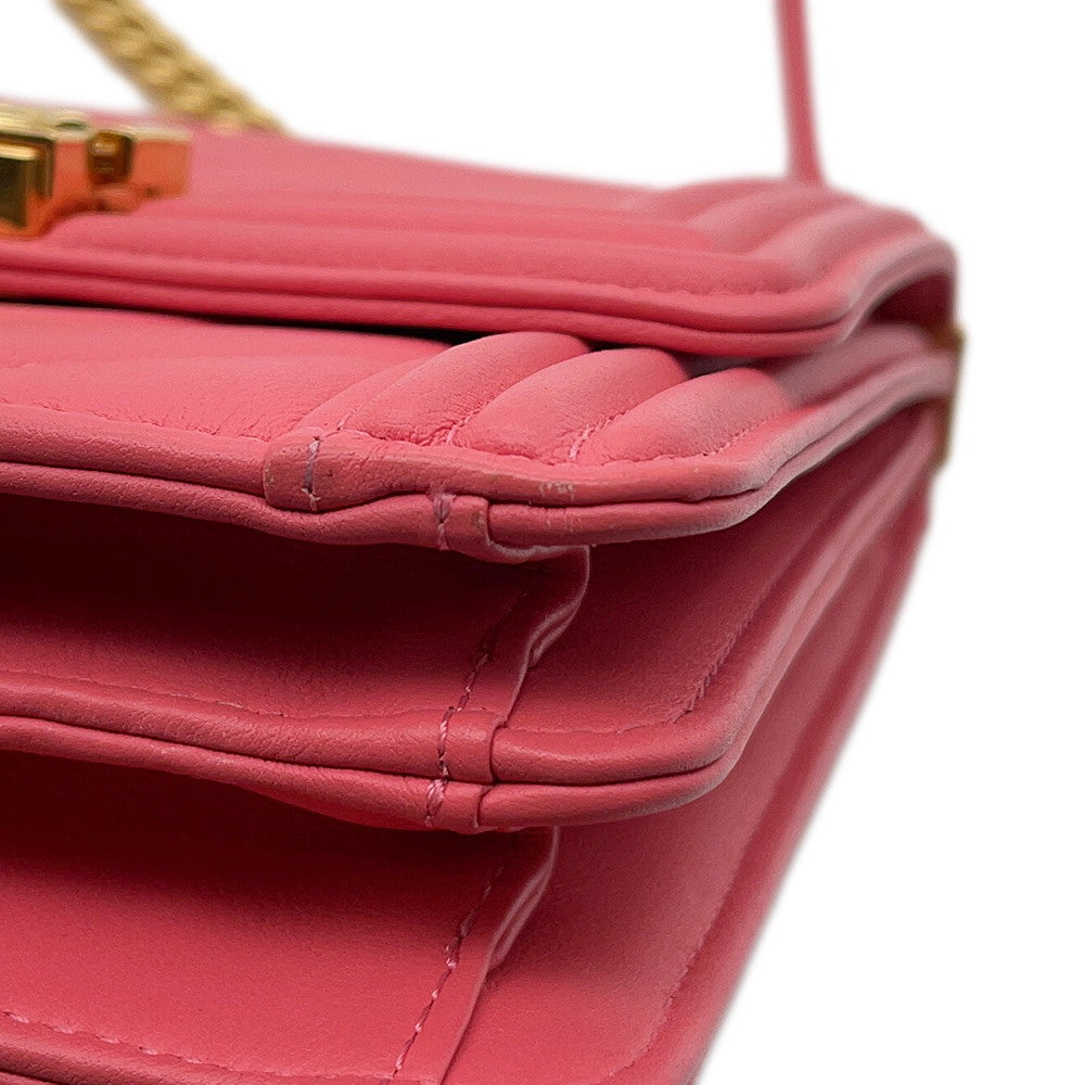 CHANEL Boy Chanel ChainShoulder PinkAS0130 Leather