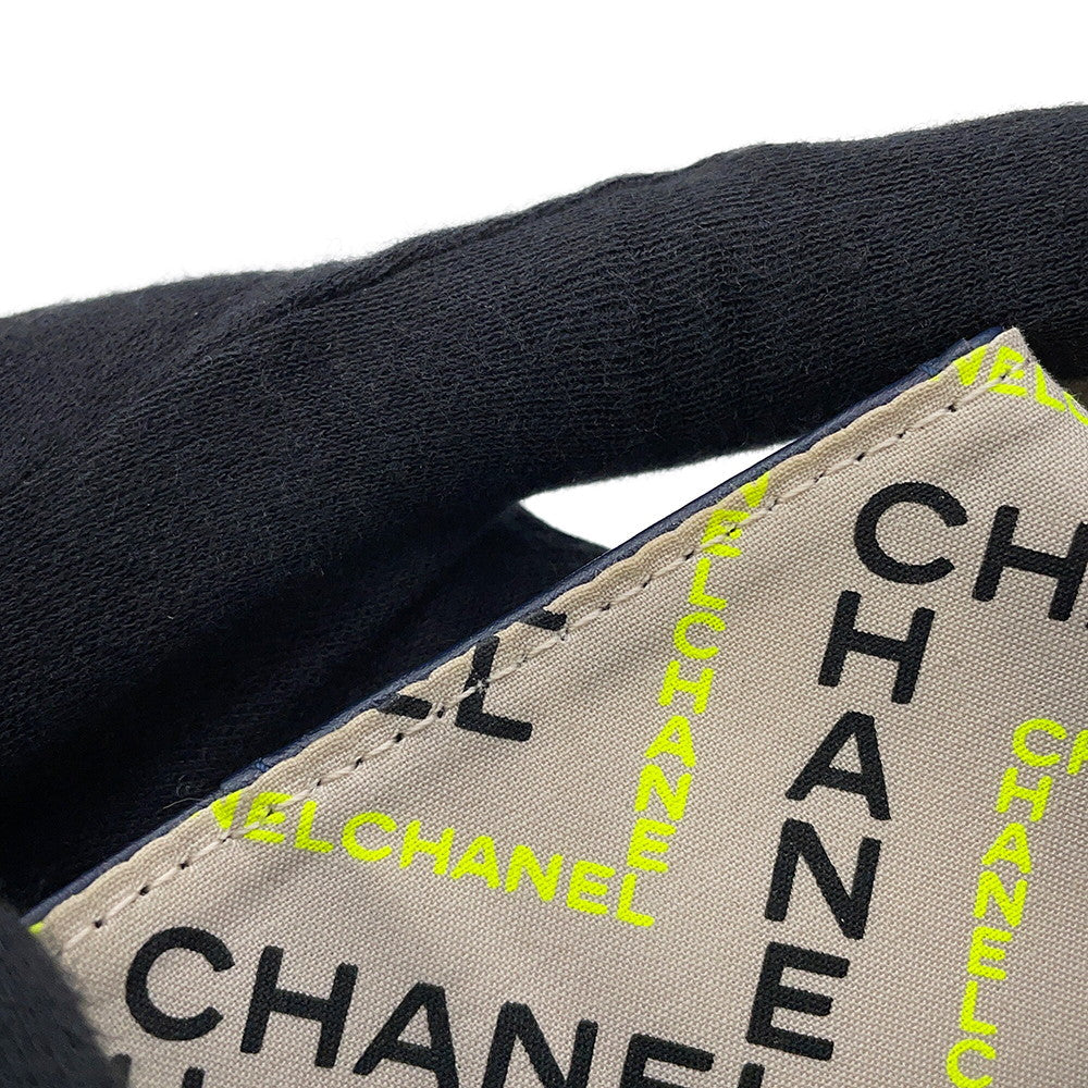 CHANEL Matelasse CC Logo Small Flap NavyAP4319 Caviar Leather