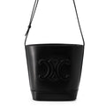 CELINE Cuir Triomphe bucket bag Black113783DU3 Leather Size Small