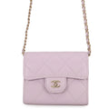 CHANEL Matelasse Chain wallet Light PinkAP0238 Caviar Leather