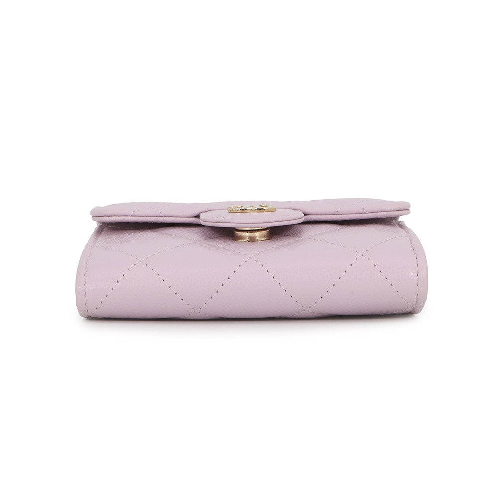 CHANEL Matelasse Chain wallet Light PinkAP0238 Caviar Leather