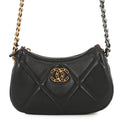 CHANEL CHANEL19 Matelasse SmallHobo Bag BlackAP3676 Lambskin