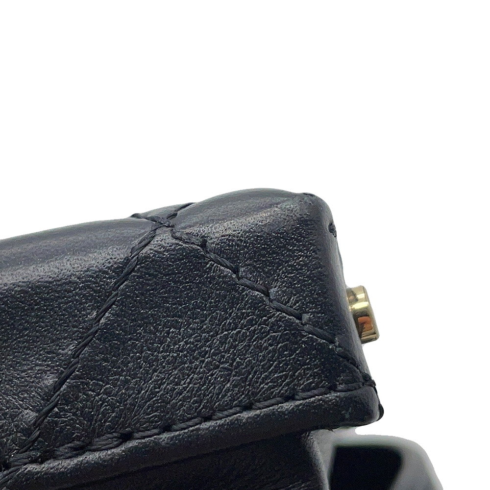 CHANEL Matelasse Trunk Vanity Chain Shoulder BlackAS3344 Leather