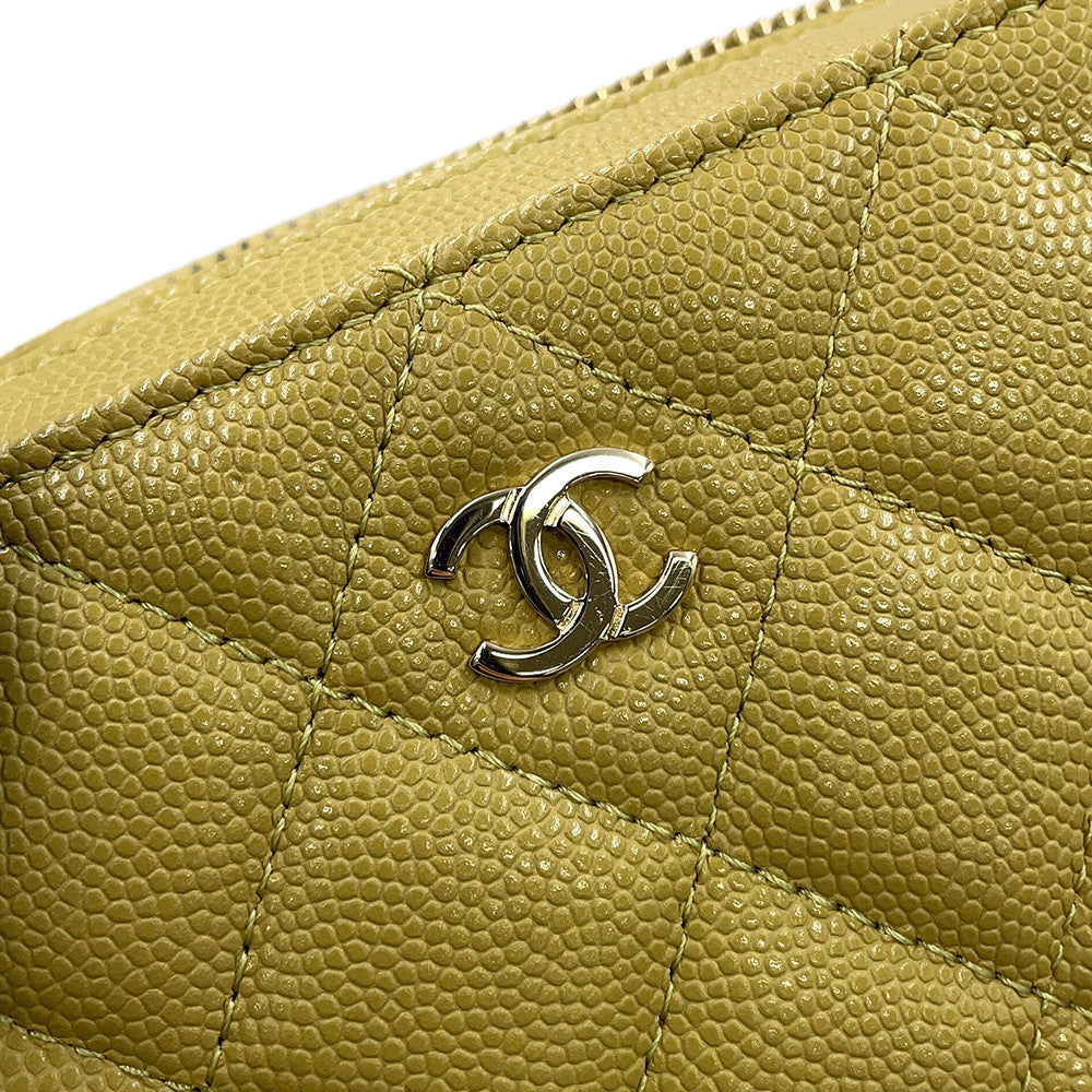 CHANEL ChainShoulder Mini Camera Bag Olive GreenAP2426 Caviar Leather