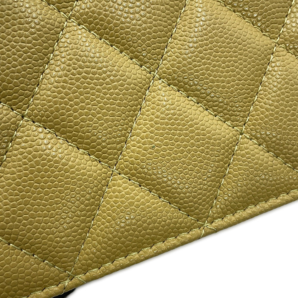 CHANEL ChainShoulder Mini Camera Bag Olive GreenAP2426 Caviar Leather