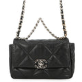 CHANEL CHANEL19 Matelasse Shoulder Bag BlackAS1160-B07327-94305 Shiny Lambskin